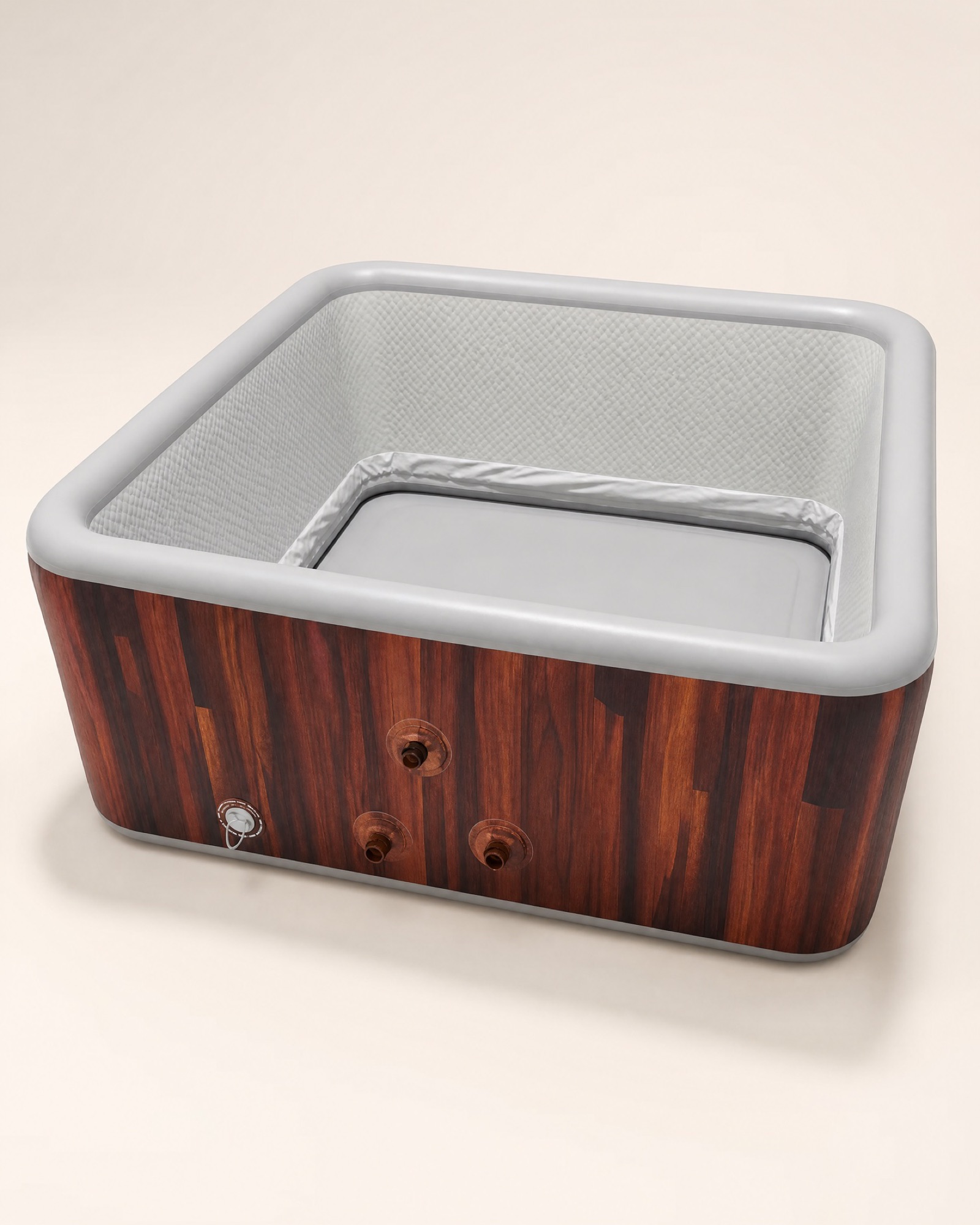 Off Hours IB5 square wood-grain portable spa